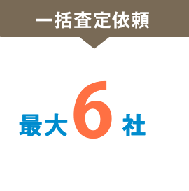 一括査定依頼 最大6社